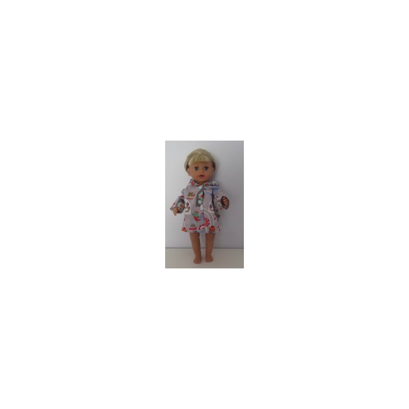 jas grijs slakken baby born little 36cm