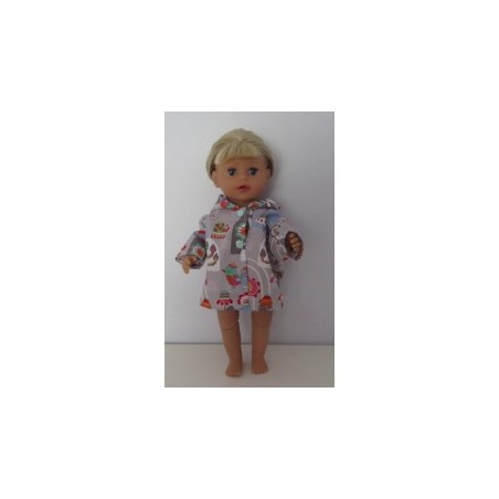 jas grijs slakken baby born little 36cm