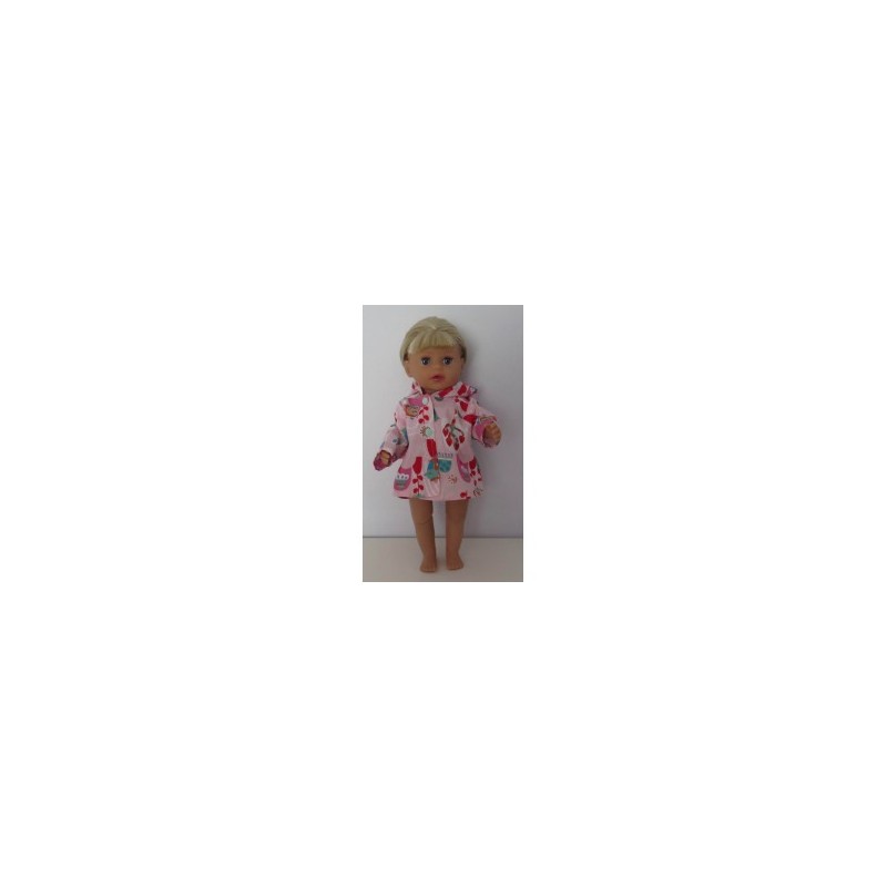 jas roze slakken baby born little 36cm
