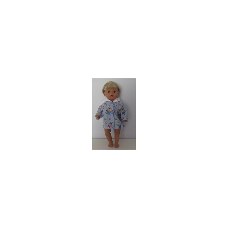 jas blauw konijnen baby born little 36cm