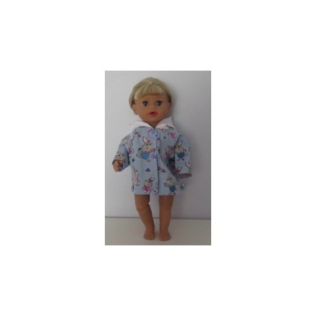jas blauw konijnen baby born little 36cm