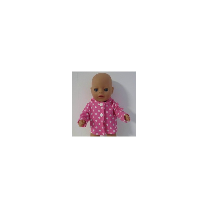 jas roze polka dots baby born little 36cm
