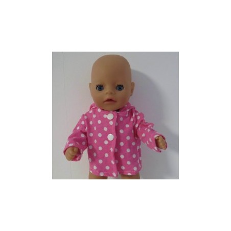 jas roze polka dots baby born little 36cm