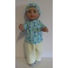 complete set geel met stippen mint  baby born 43cm
