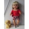 zomerse korte broek set rood bones baby born 43cm