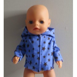 jas blauw sterren baby born little 36cm