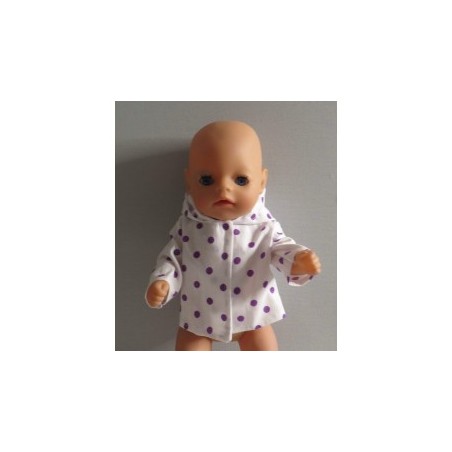 jas lila stippen baby born little 36cm