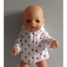 jas lila stippen baby born little 36cm