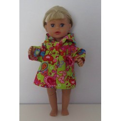 jas groen vlinders en bloemen baby born little 36cm