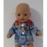 jas blauw meisje baby born little 36cm