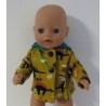 jas oker geel dino's baby born little 36cm