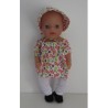 boot setje oranje bloemen baby born little 36cm