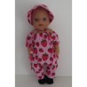 boot setje roze aardbeien baby born little 36cm