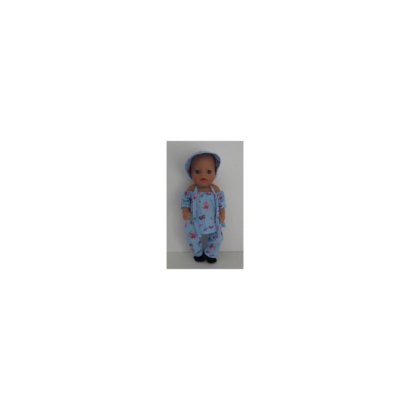 boot setje blauw strikjes baby born little 36cm