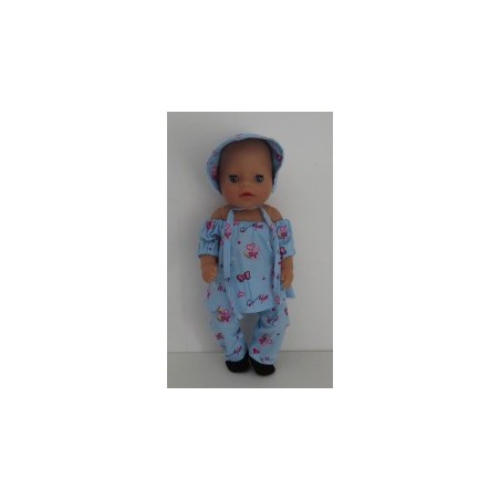 boot setje blauw strikjes baby born little 36cm
