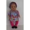 boot setje blauw vlinders en bloemen baby born little 36cm