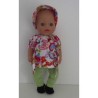 boot setje wit met vlinder en bloemen baby born little 36cm