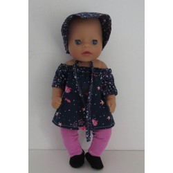 boot setje blauw kat baby born little 36cm