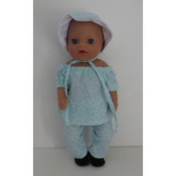 boot setje mint bloemen baby born little 36cm