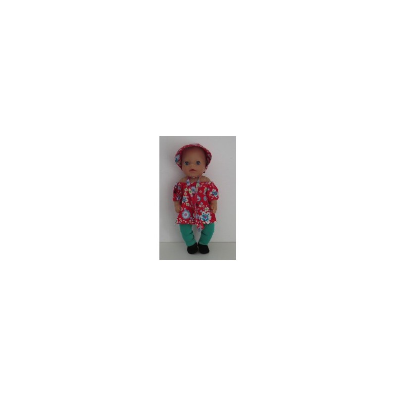 boot setje rood baby born little 36cm
