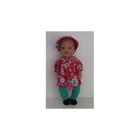 boot setje rood baby born little 36cm