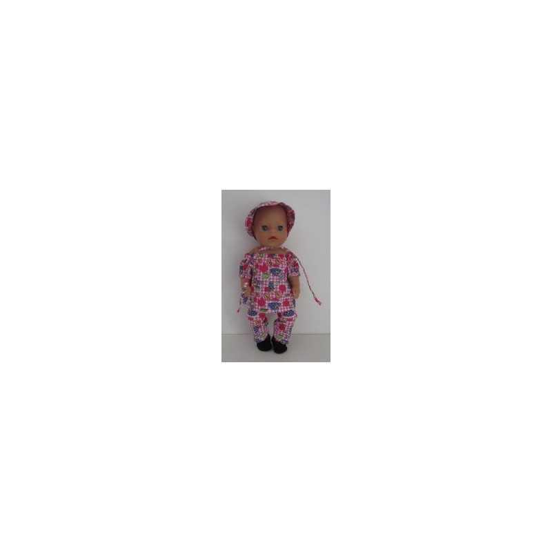 boot setje roze paddestoelen baby born little 36cm