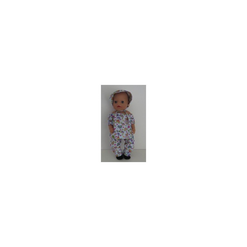 boot setje blauw hartjes baby born little 36cm