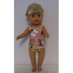 lux ondergoed setje roze moomin baby born little 36cm
