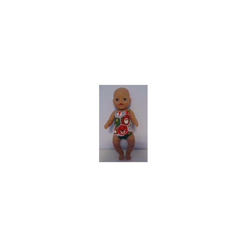 ondergoed setje rood kerst baby born little 36cm