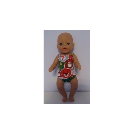 ondergoed setje rood kerst baby born little 36cm