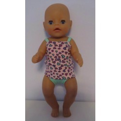 lux ondergoed setje roze hartjes baby born little 36cm