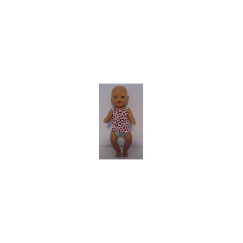 lux ondergoed setje roze hartjes baby born little 36cm