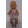 lux ondergoed setje roze hartjes baby born little 36cm
