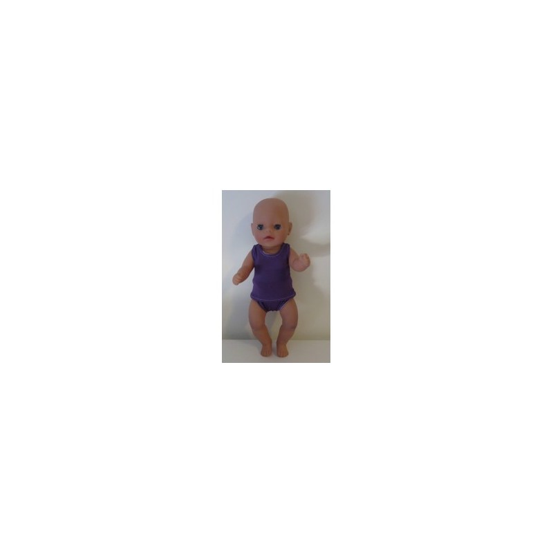 ondergoed setje paars baby born little 36cm