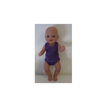 ondergoed setje paars baby born little 36cm