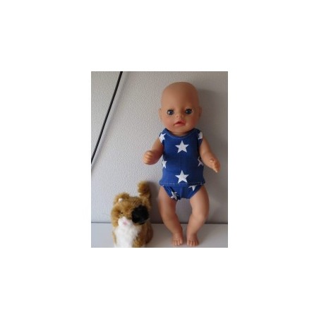 ondergoed setje blauw sterren baby born little 36cm