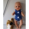 ondergoed setje blauw sterren baby born little 36cm
