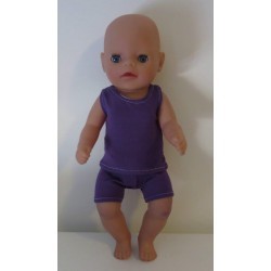boxershort setje paars baby born little 36cm