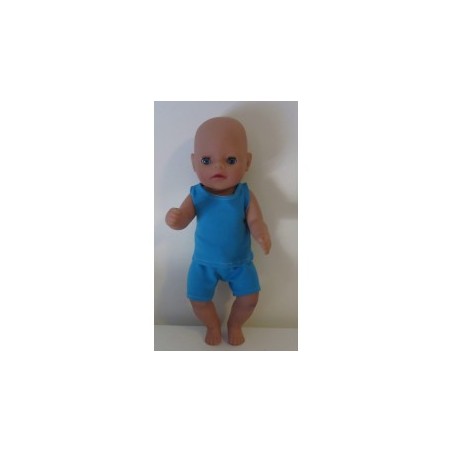 boxershort  setje blauw baby born little 36cm