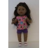korte broek set roze uil baby born 43cm