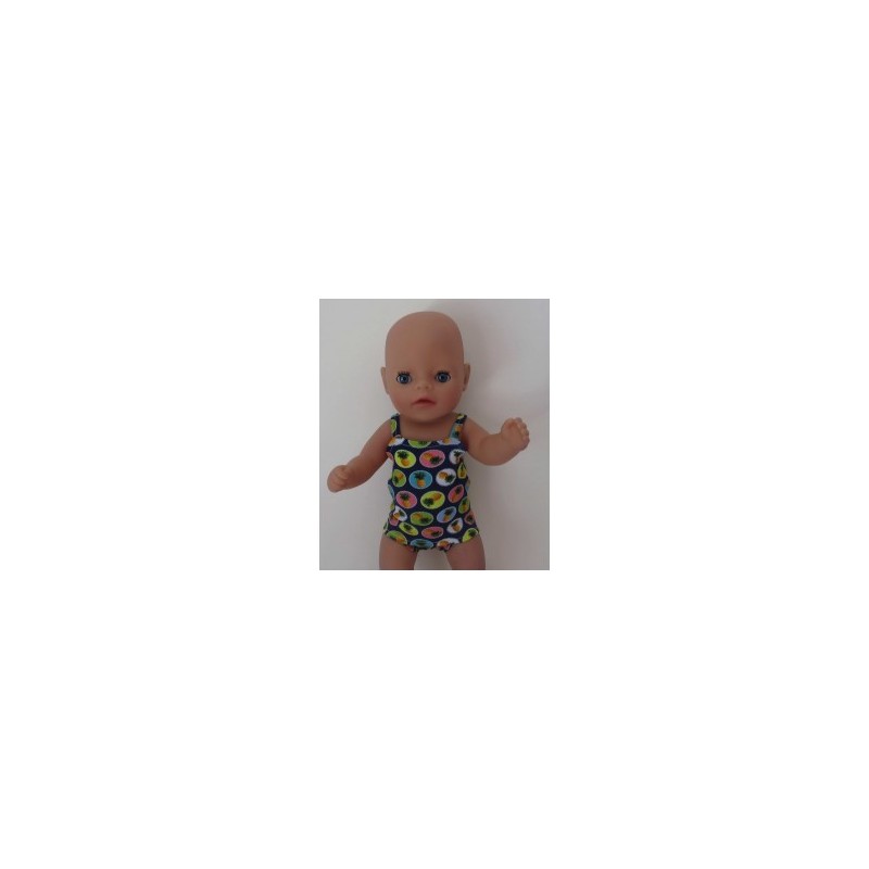 lux ondergoed setje blauw annanas baby born little 36cm