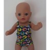 lux ondergoed setje blauw annanas baby born little 36cm