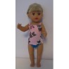 lux ondergoed setje roze vossen baby born little 36cm