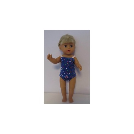 lux ondergoed setje blauw hartjes baby born little 36cm