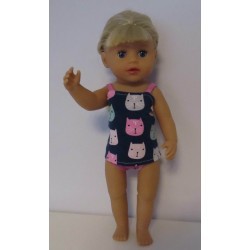 lux ondergoed setje kat baby born little 36cm