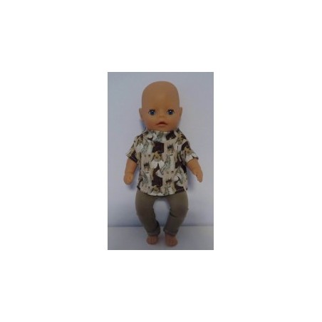 broek setje konijn baby born little 36cm