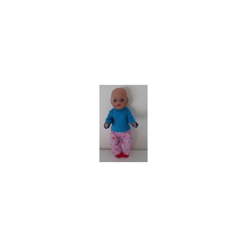 broek setje roze mickey mouse baby born little 36cm