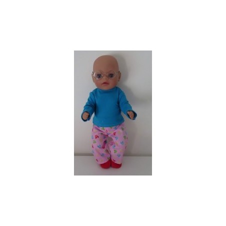 broek setje roze mickey mouse baby born little 36cm
