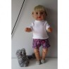 korte broek set grijs circels baby born 43cm