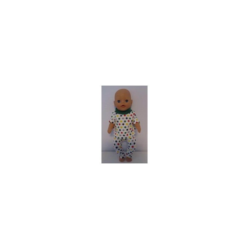 broek setje sterren baby born little 36cm